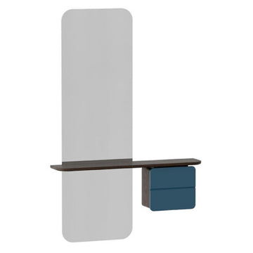 One More Look Spejl - Black Oak/Forrest Green - H: 118 cm - Umage