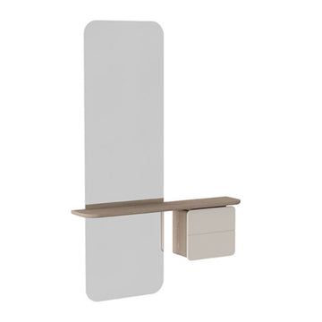 One More Look Spejl - Oak/Pearl White - H: 118 cm - Umage
