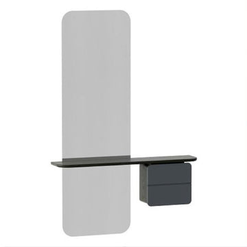One More Look Spejl - Black Oak/Anthracite Grey - H: 118 cm - Umage