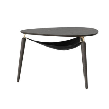 Hang Out Sofabord - Black Oak/Brass - H: 49 cm - Umage