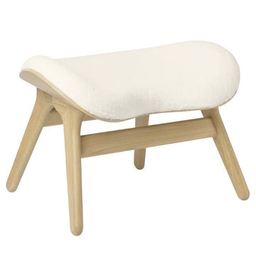 A Conversation Piece Ottoman - Eg / Teddy White - H: 43 cm - Umage