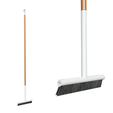 Indendørs kost - Hvid/teak - 30 cm - Rizz