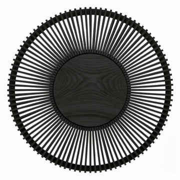 Clava Up Wood Væglampe - Sort Eg - Large Ø: 49 cm - Umage