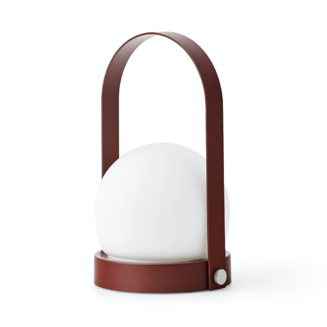 Carrie bordlampe Transportabel - Burned Red - H: 24,5 cm. - Audo Copenhagen