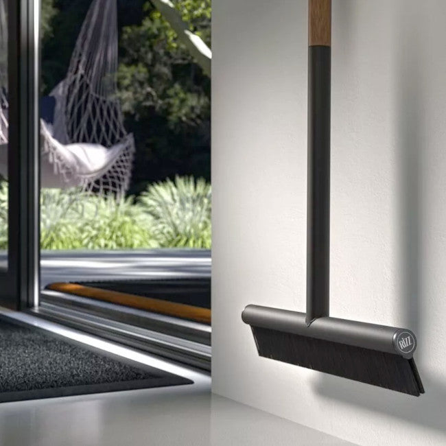 Indendørs kost - Silver/teak - 30 cm - Rizz