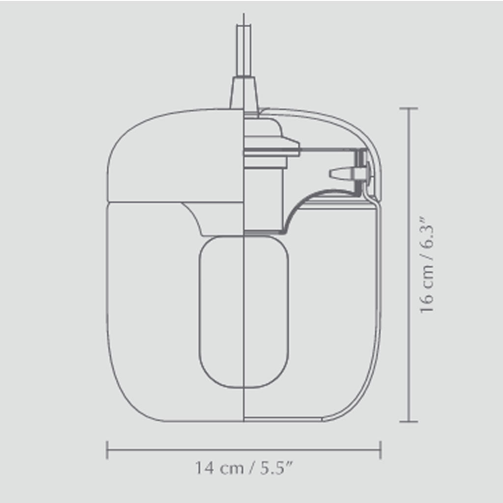 Acorn Lampeskærm - White/Brass - Umage