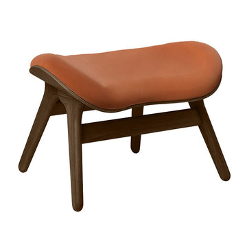 A Conversation Piece Ottoman - Dark Oak / Rust Dunes læder - H: 43 cm - Umage