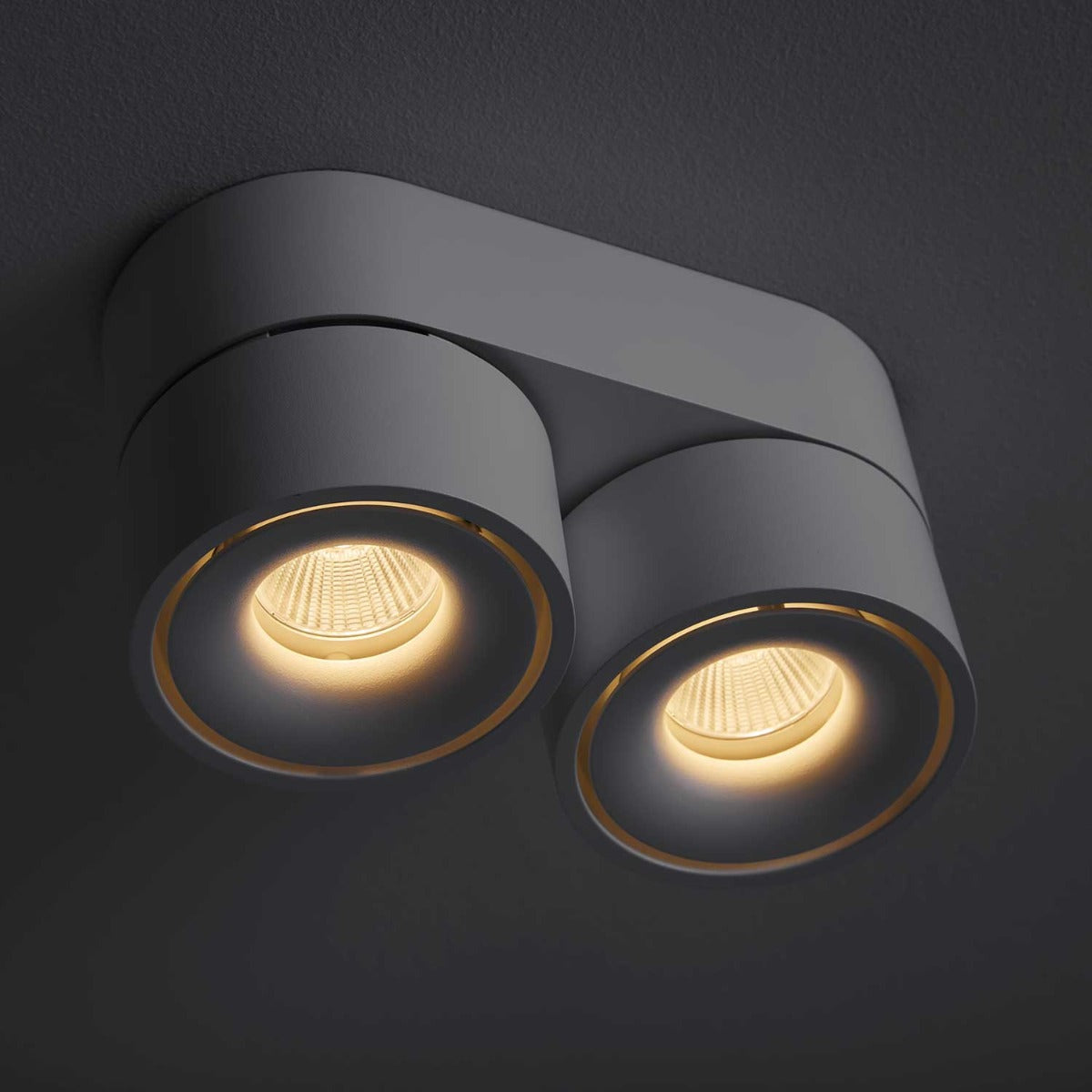 Aim Spot Double Loft/Vægspot - Hvid - Loom Design