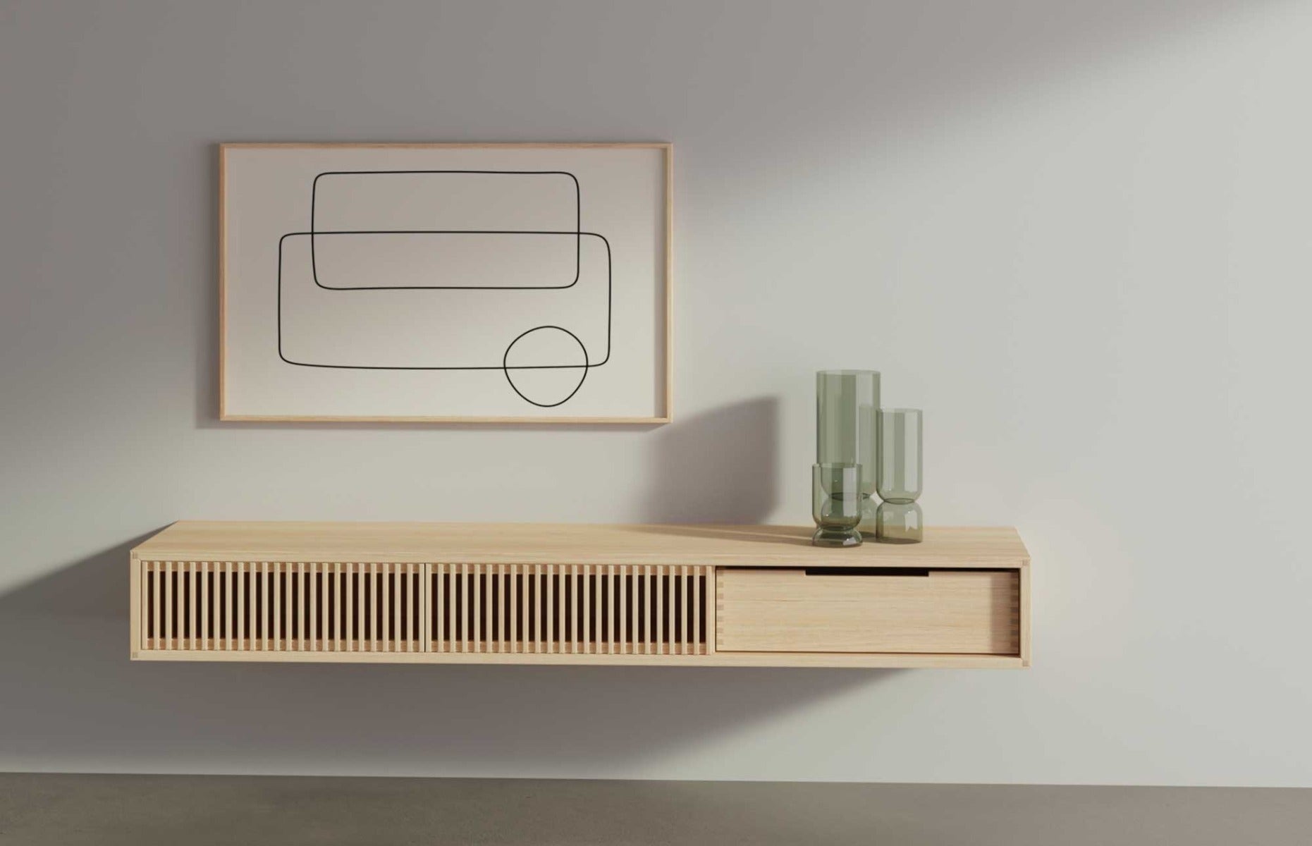 AK 2025 TV-Bord - Væghængt - Naver Collection