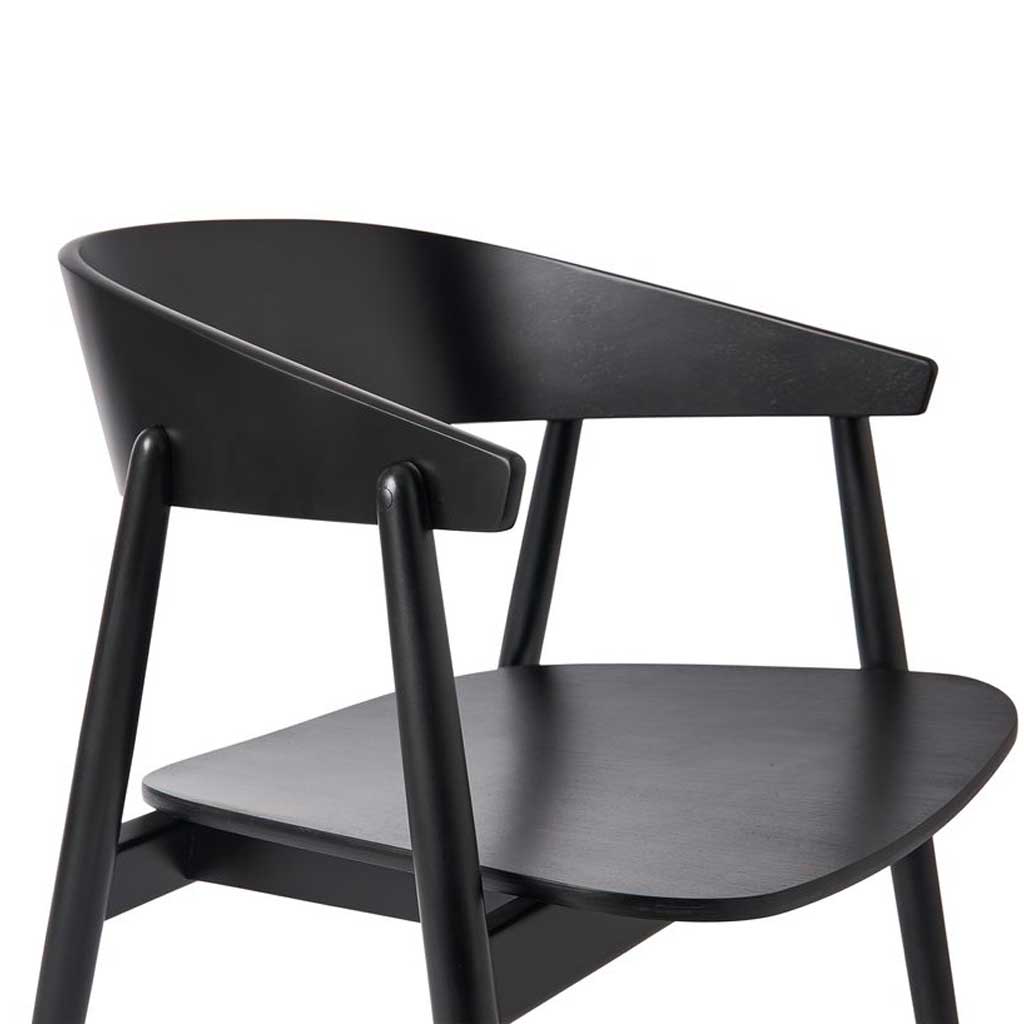 AC2 spisebordsstol - Bøg sort mat lak - Andersen Furniture