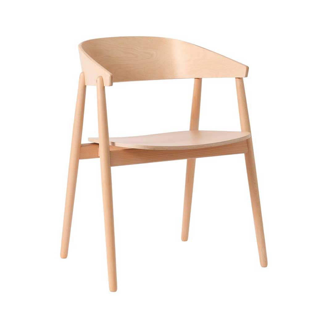 AC2 spisebordsstol - Bøg hvidpigmenteret mat lak - Andersen Furniture