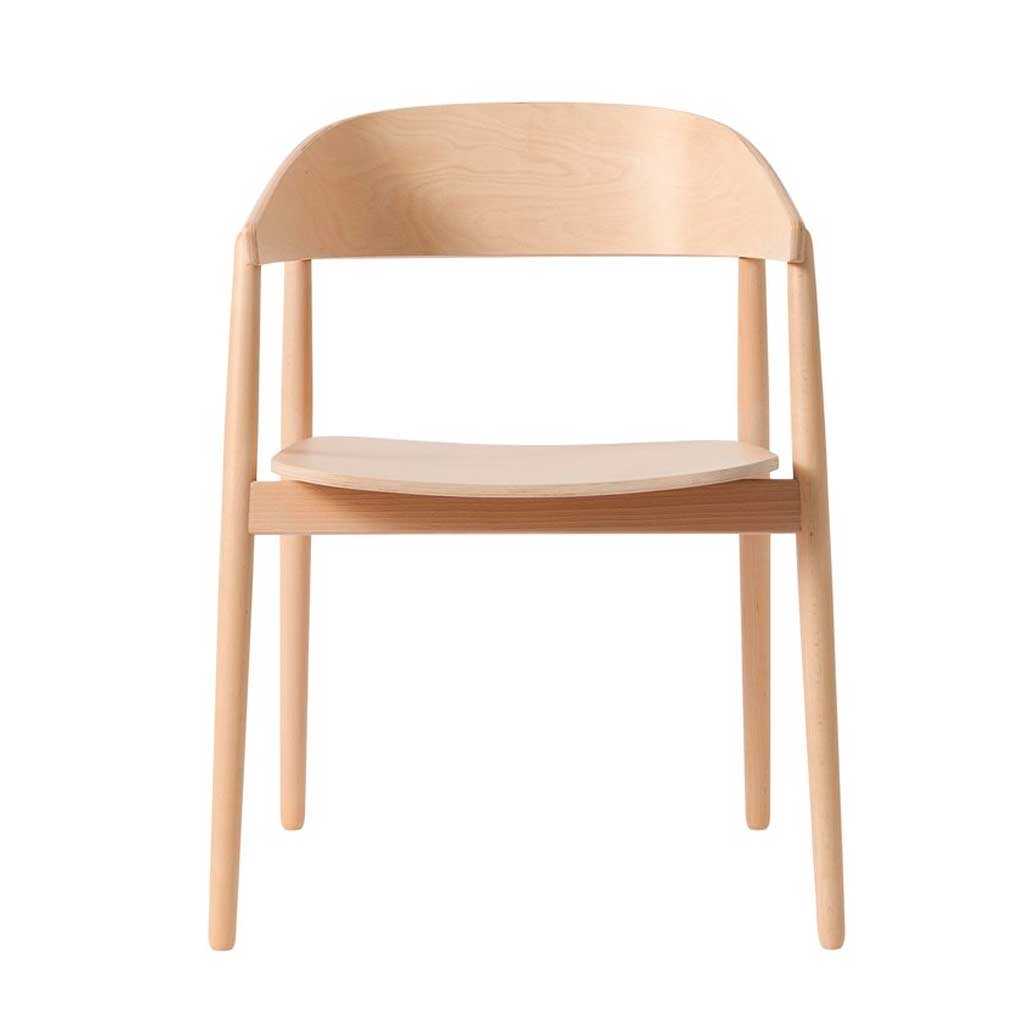 AC2 spisebordsstol - Bøg hvidpigmenteret mat lak - Andersen Furniture