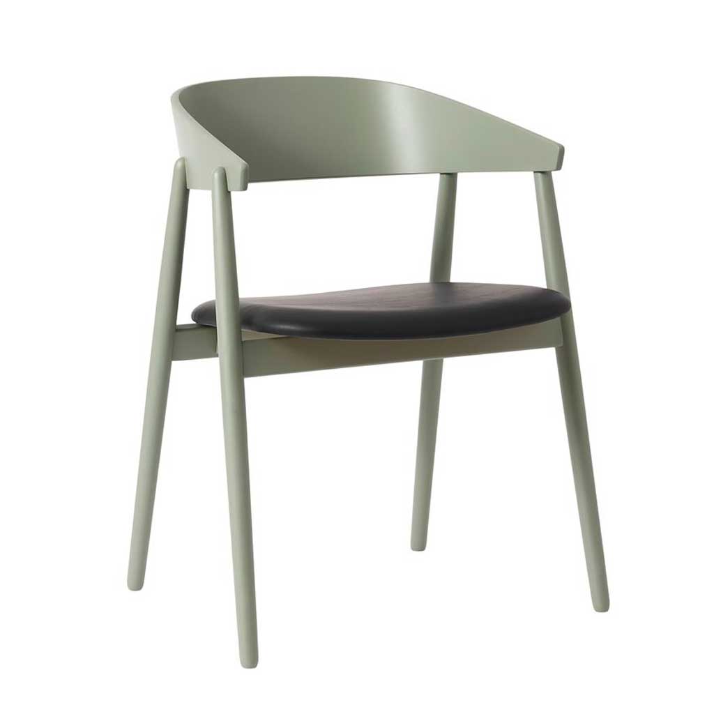 AC2 spisebordsstol - Bøg Grøn / Polster - Andersen Furniture