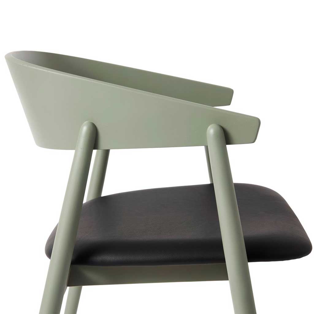 AC2 spisebordsstol - Bøg Grøn / Polster - Andersen Furniture