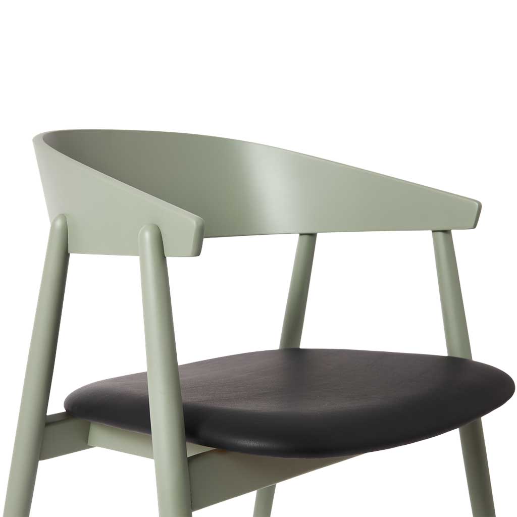 AC2 spisebordsstol - Bøg Grøn / Polster - Andersen Furniture