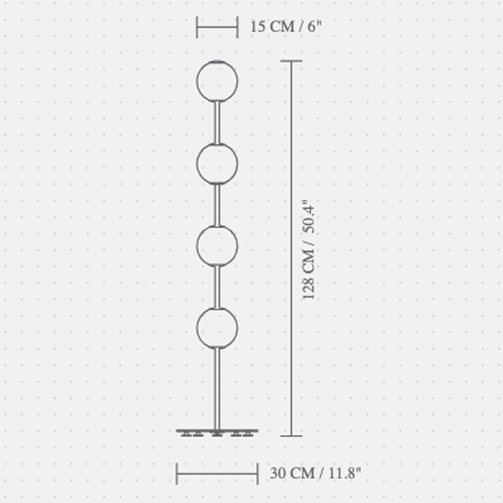 Audrey floor Gulvlampe - Messing - Umage