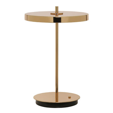 Asteria Move Trådløs Bordlampe - Polished Brass - H: 30,6 cm - Umage