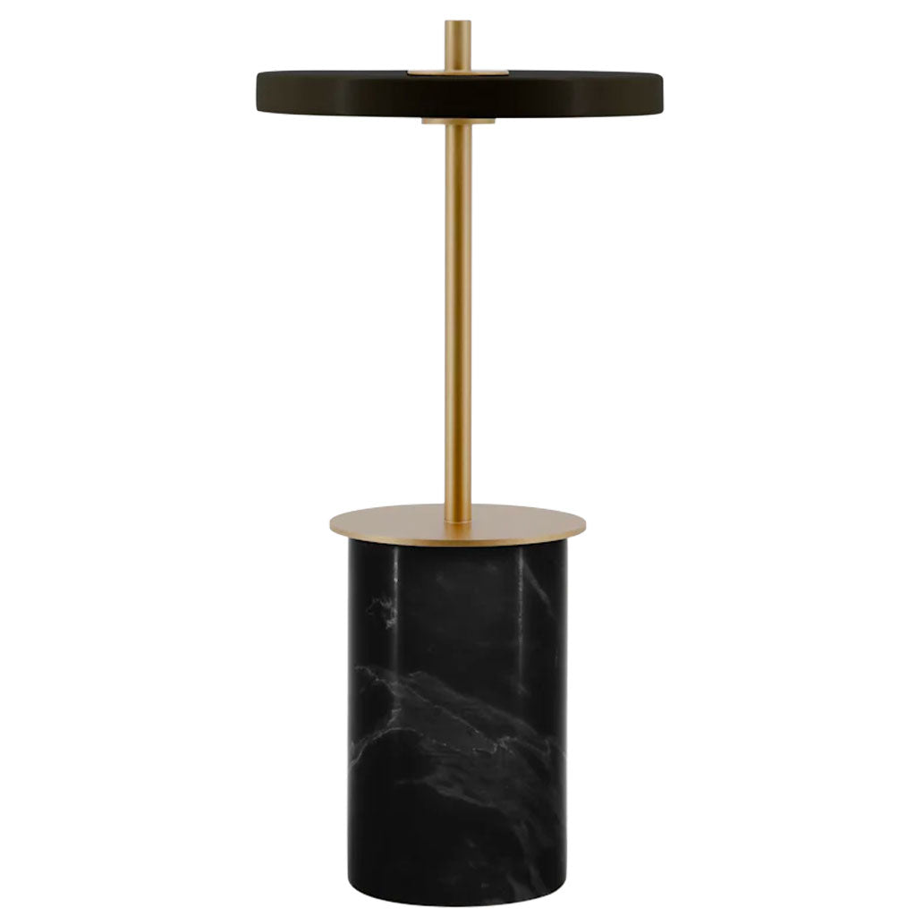 Asteria Move Mini Trådløs Bordlampe - Black Marble - H: 25.5 cm - Umage