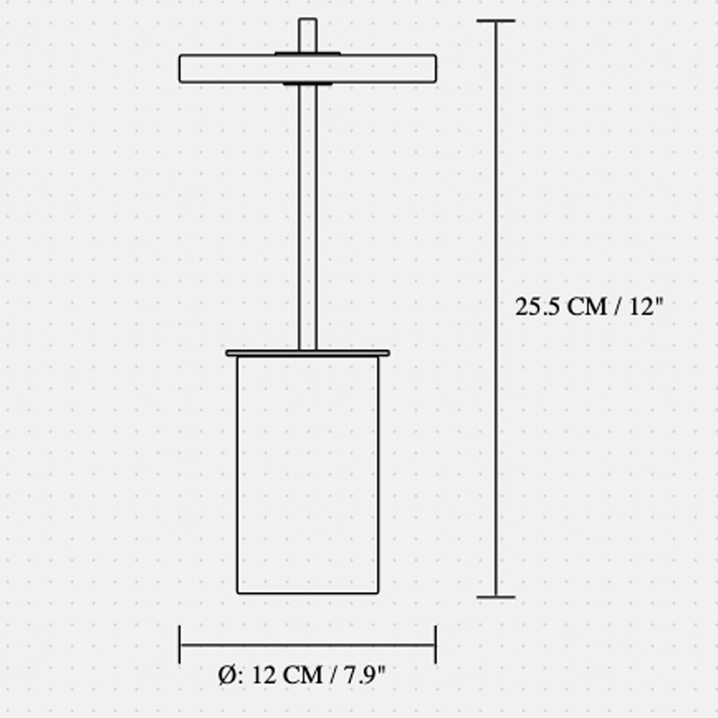 Asteria Move Mini Trådløs Bordlampe - Black Marble - H: 25.5 cm - Umage