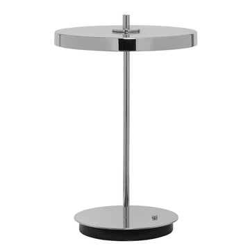 Asteria Move Trådløs Bordlampe - Polished Steel - H: 30,6 cm - Umage