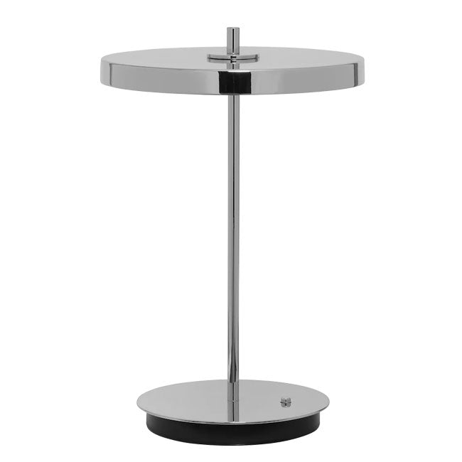 Asteria Move Trådløs Bordlampe - Polished Steel - H: 30,6 cm - Umage