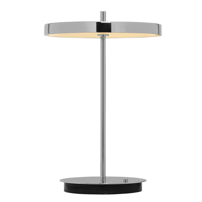 Asteria Move Trådløs Bordlampe - Polished Steel - H: 30,6 cm - Umage