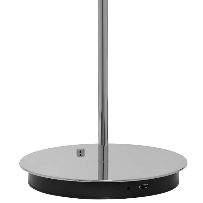 Asteria Move Trådløs Bordlampe - Polished Steel - H: 30,6 cm - Umage