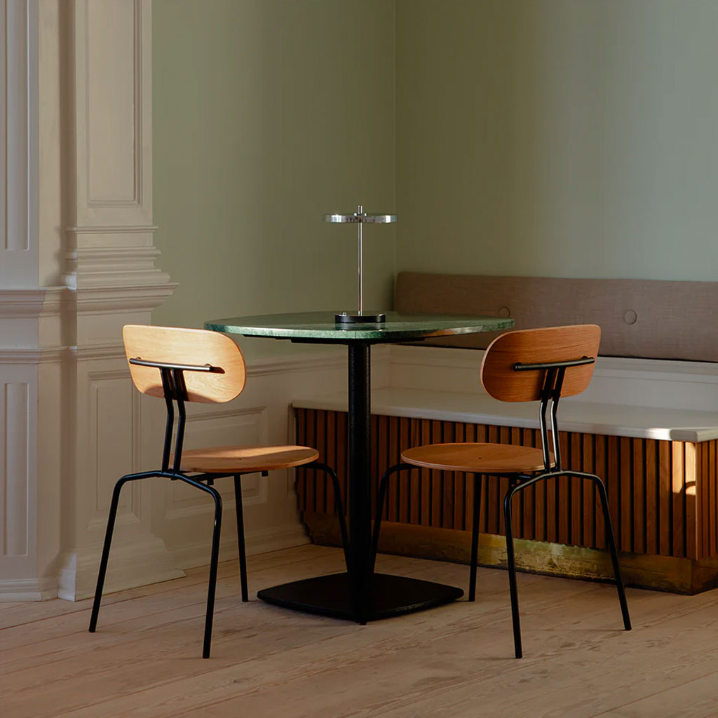 Asteria Move Trådløs Bordlampe - Polished Steel - H: 30,6 cm - Umage