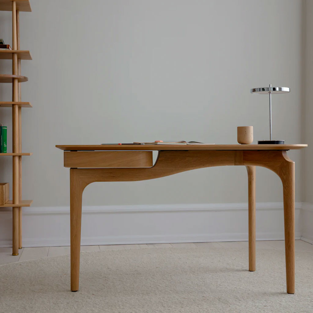 Asteria Move Trådløs Bordlampe - Polished Steel - H: 30,6 cm - Umage