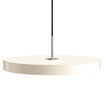 Asteria Pendel Plus Medium - Pearl White / Steel - Ø: 43 Cm - Umage