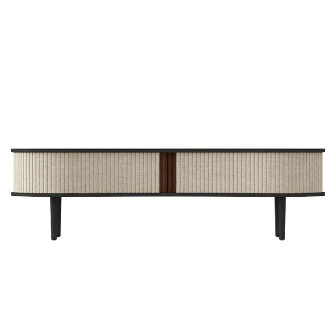 Audacious TV Bænk - Black / White Sands - 40x140x46 cm - Umage