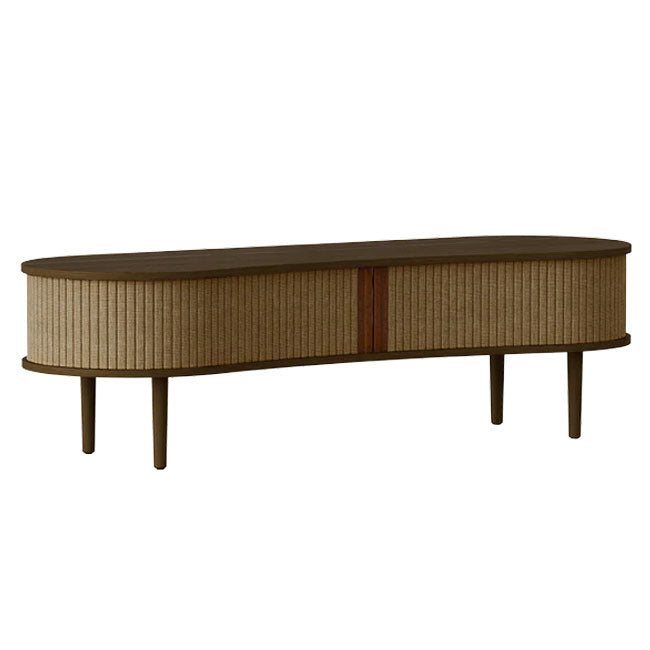 Audacious TV Bænk - Dark Oak / Sugar Brown - 40x140x46 cm - Umage