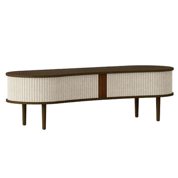 Audacious TV Bænk - Dark Oak / White Sands - 40x140x46 cm - Umage