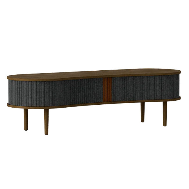 Audacious TV Bænk - Dark Oak / Shadow - 40x140x46 cm - Umage