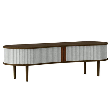 Audacious TV Bænk - Dark Oak / Sterling - 40x140x46 cm - Umage