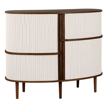 Audacious Highboard Skænk - Dark Oak / White Sands - 100x120x50 Cm - Umage
