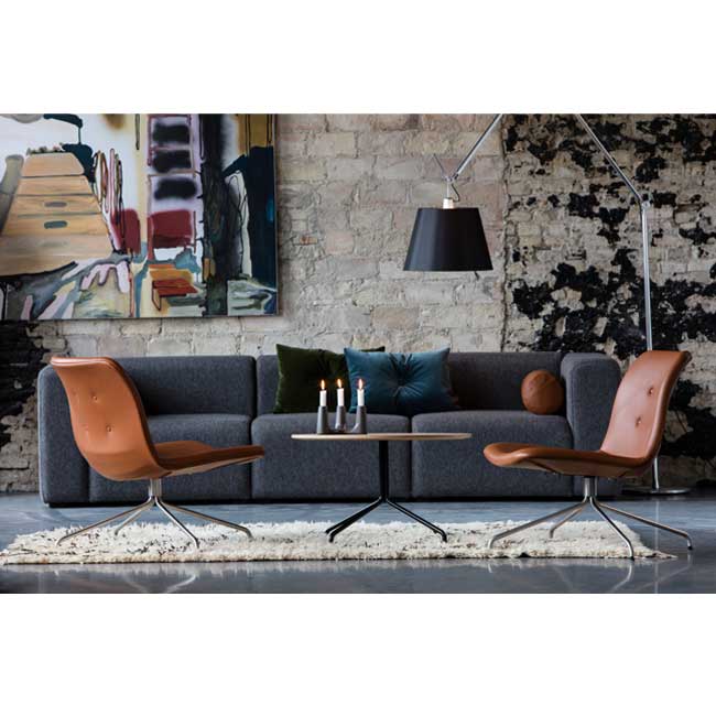 Primum Lounge Chair u/arm (Læder) - Bent Hansen