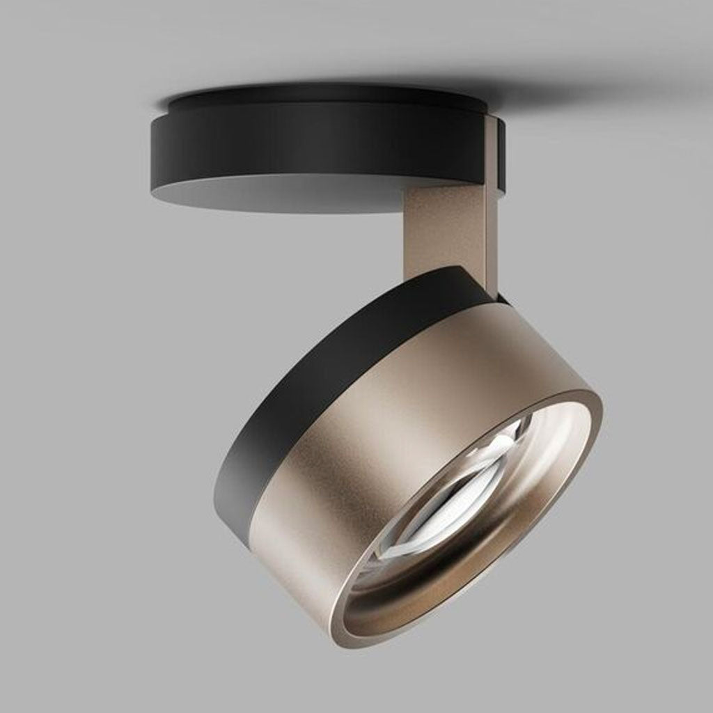 BLADE Spot C1 Loftlampe - Matt Black / Satin Gold - Light Point / Studio F. A. Porsche