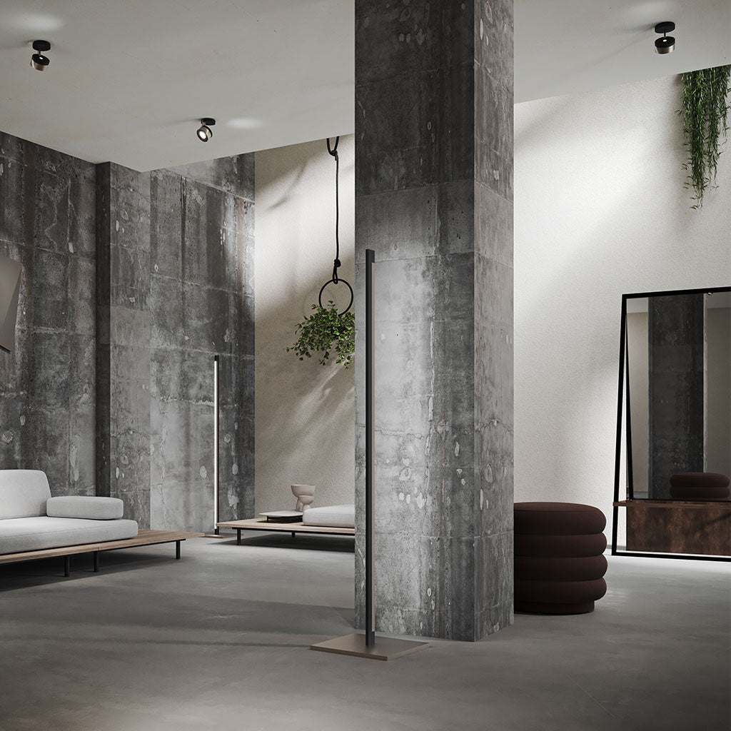 BLADE Spot C1 Loftlampe - Matt Black / Satin Gold - Light Point / Studio F. A. Porsche