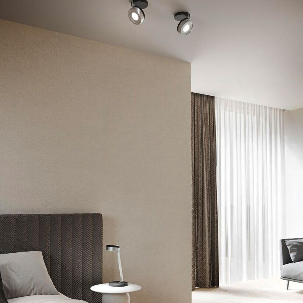 BLADE Spot C1 Loftlampe - Matt Black / Satin Silver - Light Point / Studio F. A. Porsche