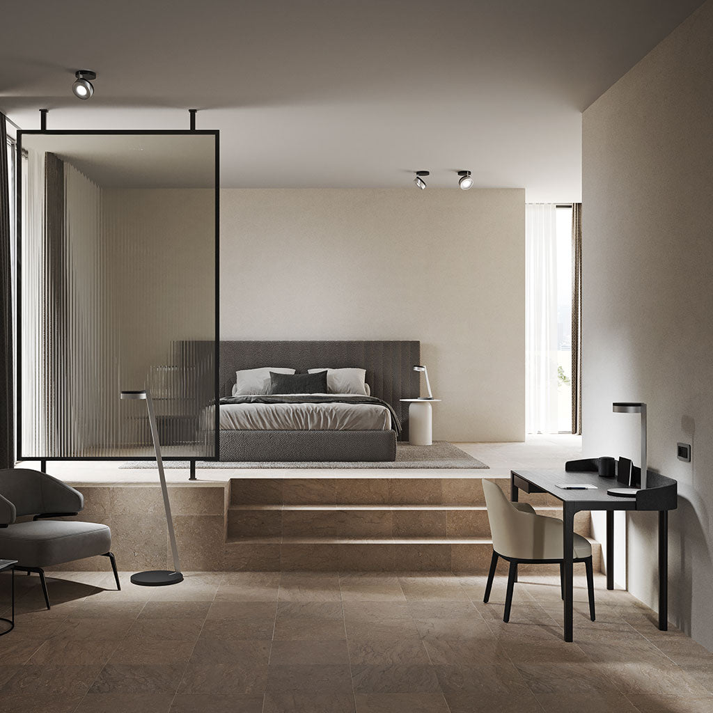 BLADE Spot C1 Loftlampe - Matt Black / Satin Silver - Light Point / Studio F. A. Porsche