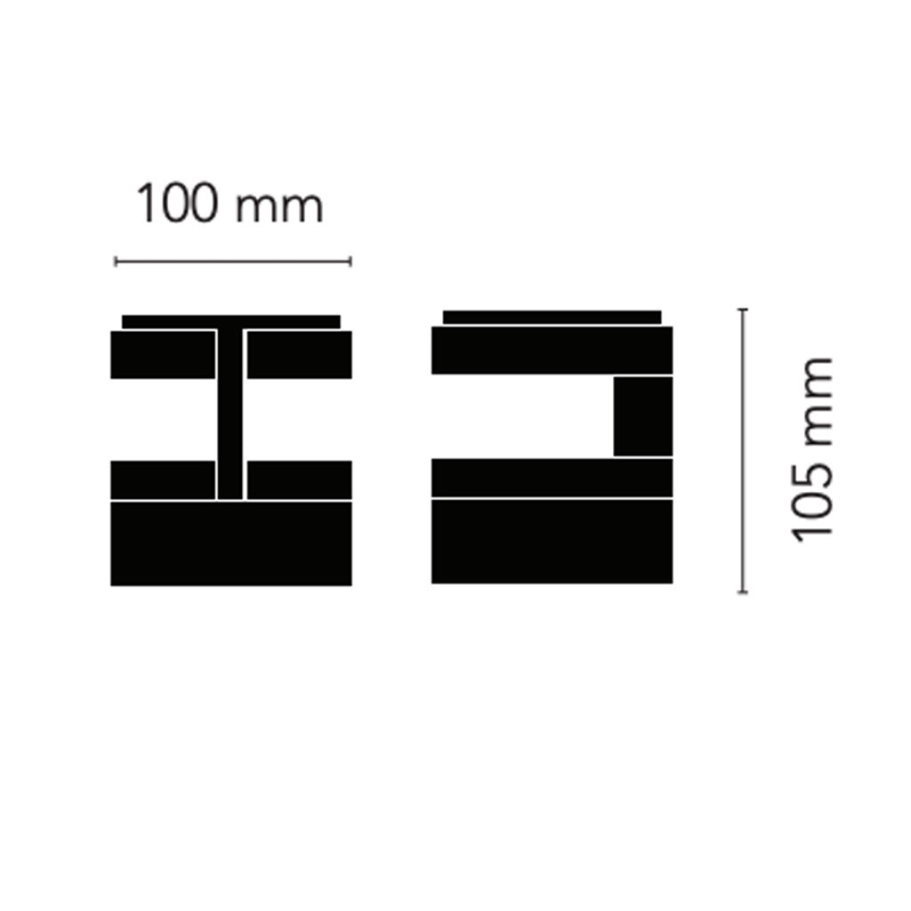 BLADE Spot C1 Loftlampe - Matt Black / Satin Gold - Light Point / Studio F. A. Porsche