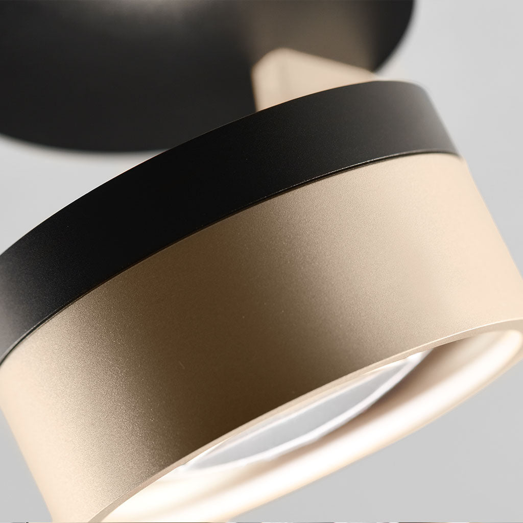 BLADE Spot C1+ Loftlampe - Matt Black / Satin Gold - Light Point / Studio F. A. Porsche