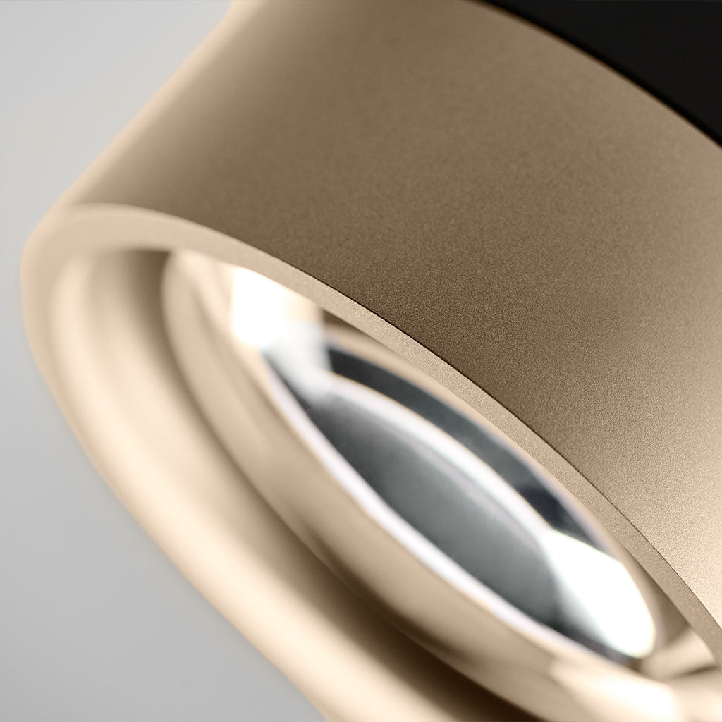 BLADE Spot C1+ Loftlampe - Matt Black / Satin Gold - Light Point / Studio F. A. Porsche