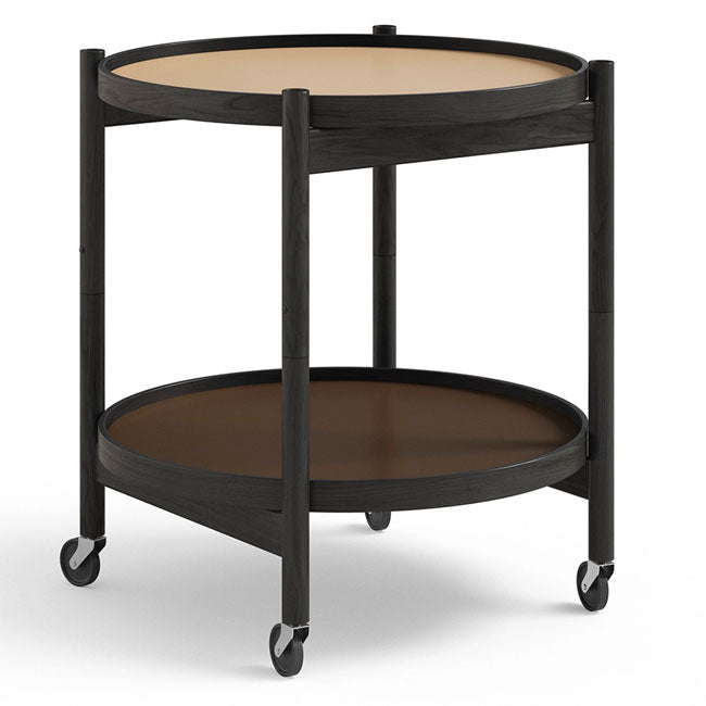 Bølling bakkebord - Bøg sort, lakeret - Ø50 - Brdr. Krüger