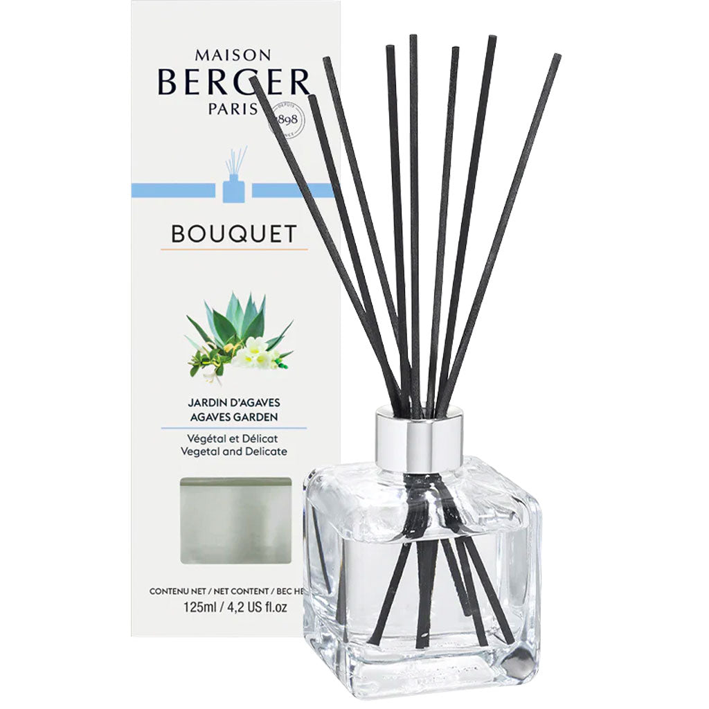 Agaves Garden - Cube flakon med duftpinde - Maison Berger