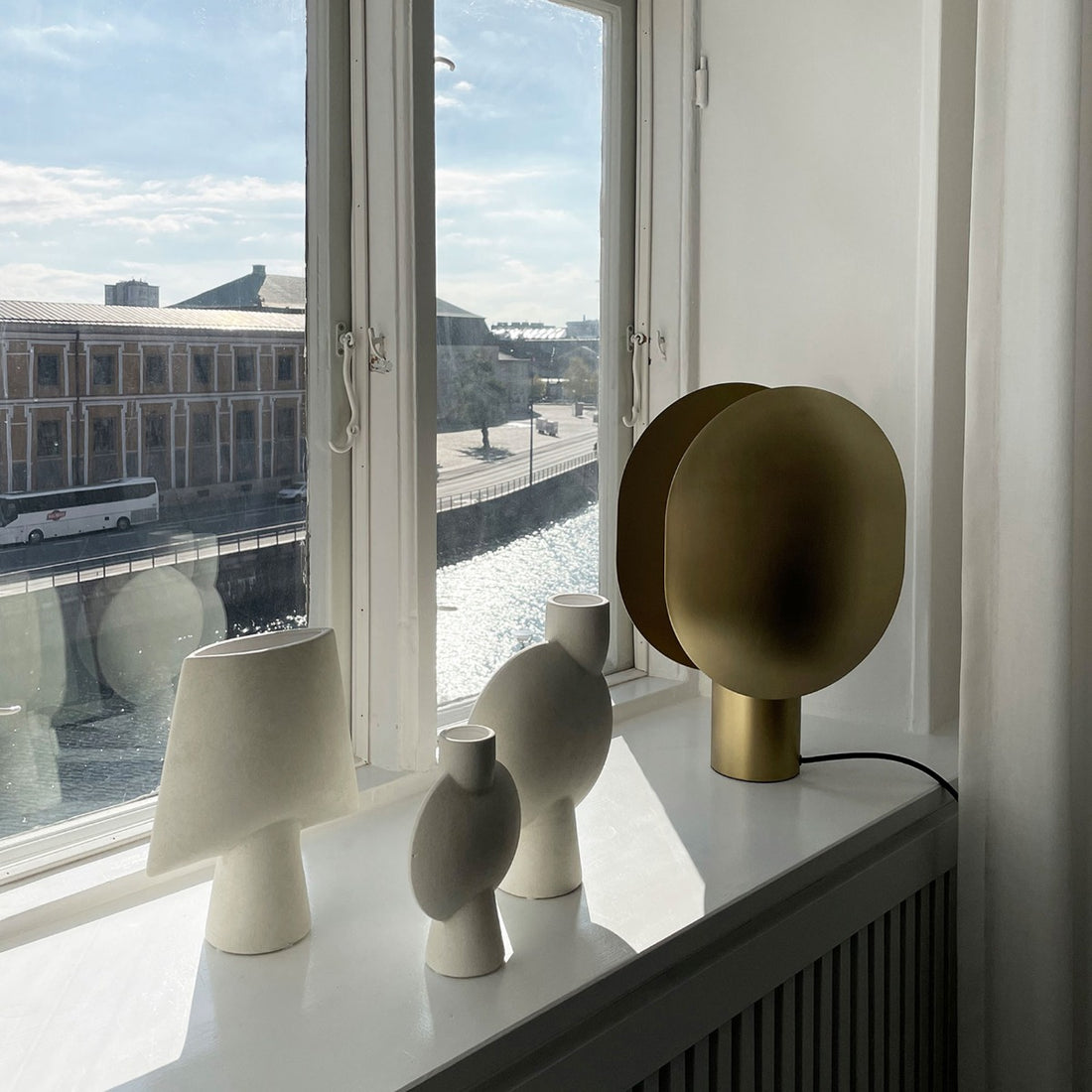 Clam bordlampe - Brass - 101 Copenhagen