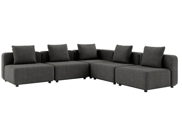 Cobana Lounge Sofa - Hjørnesofa u/Arm. inkl. puder - Grey - SACKit