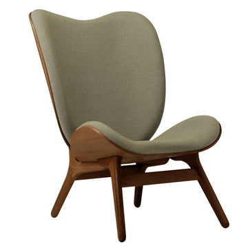 A Conversation Piece Tall Lænestol - Dark Oak / Morning meadows - H: 106 cm - Umage