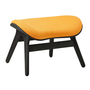 A Conversation Piece Ottoman - Black / Tangerine - H: 43 cm - Umage